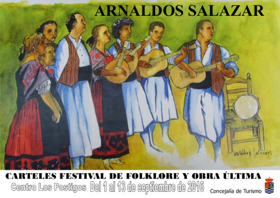 Exposicin Carteles Festival Folclore y obra ltima de Arnaldos Salazar-Centro Los Postigos-Molina-Das 1-13sept16-CARTEL.jpg